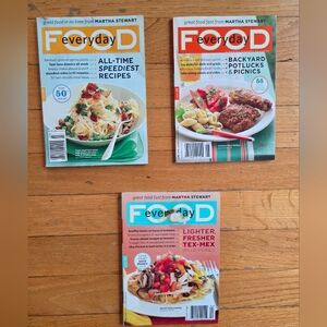 Set of 3 Everyday Food A Martha Stewart Magazine